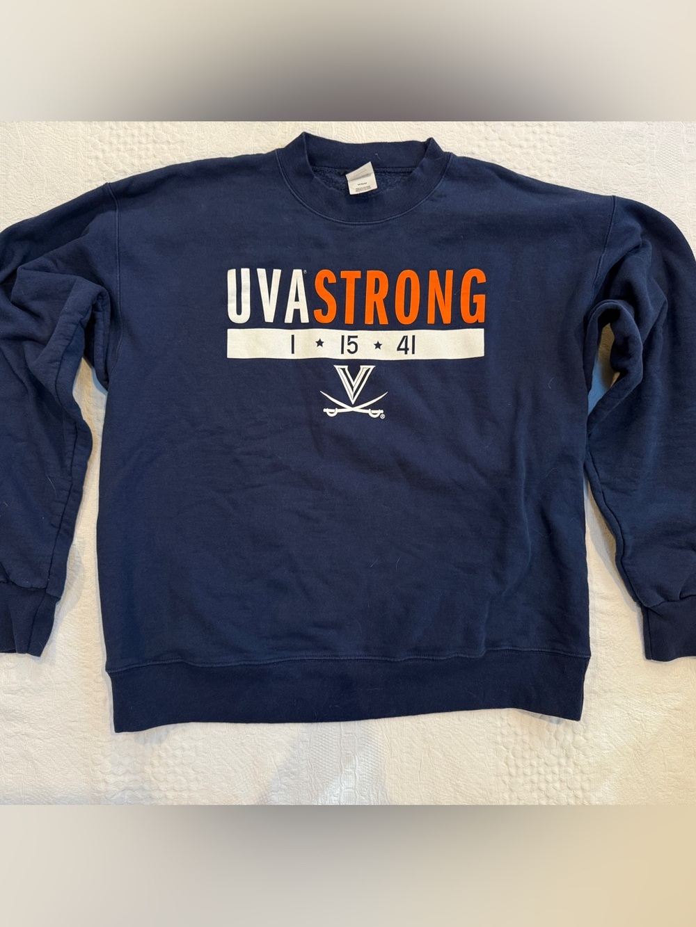 UVA Strong Crewneck University Of Virginia Cavaliers Sweatshirt Adult Medium M